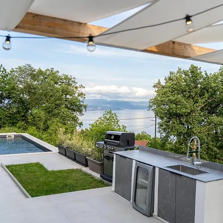 Mare&monti In Opatija, Pool, Ev Station, Sea View, Bbq Βίλα *