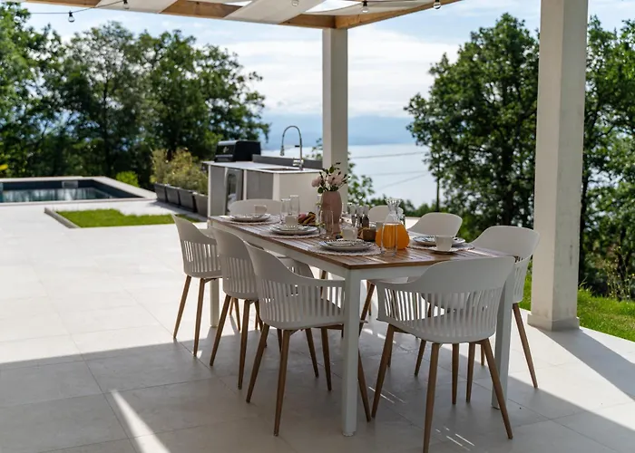Mare&monti In Opatija, Heated Pool With Sea View Villa