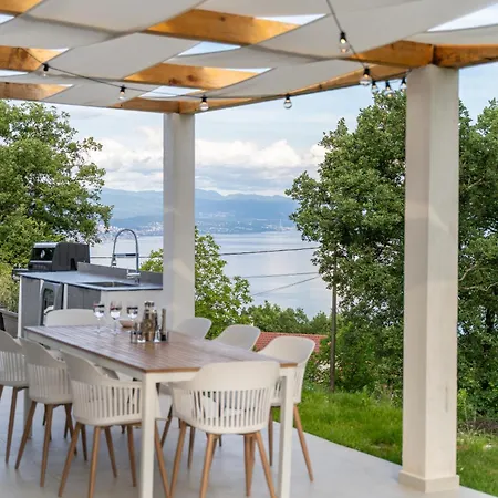 Mare&monti In Opatija, Heated Pool With Sea View 빌라 *