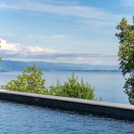 빌라 Mare&monti In Opatija, Heated Pool With Sea View 오파티아