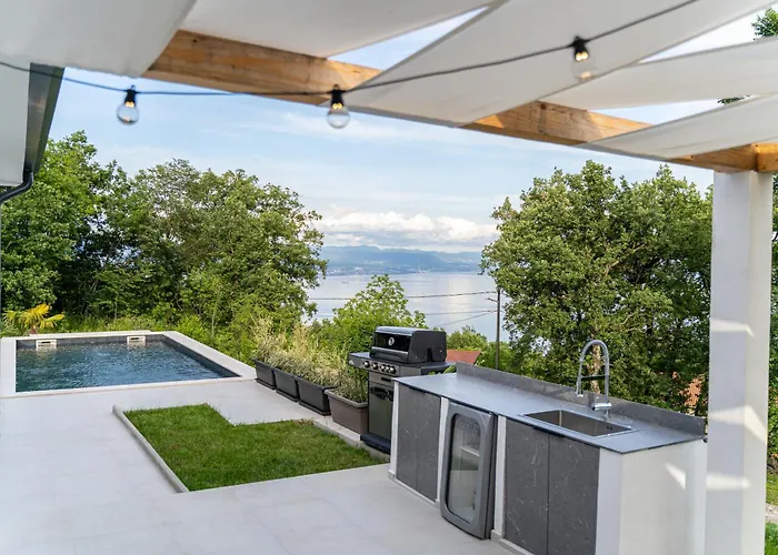 Mare&monti In Opatija, Heated Pool With Sea View Villa *